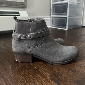 Grey ankle boots